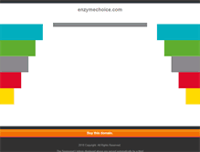 Tablet Screenshot of enzymechoice.com